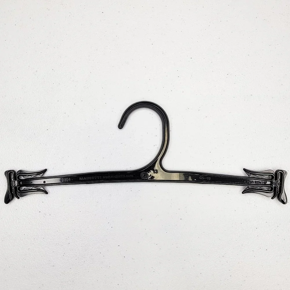 Set of 15 Lingerie Style Hangers for Matching Sets Black